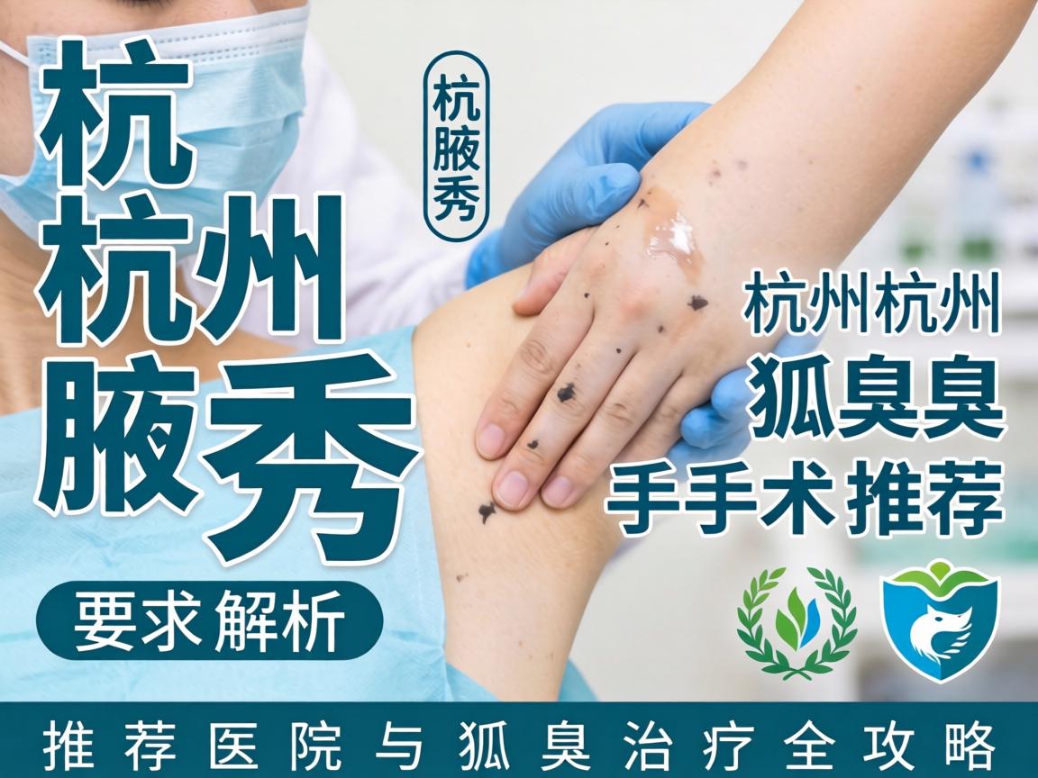 杭州腋秀解析，杭州狐臭手术推荐医院与狐臭治疗全攻略