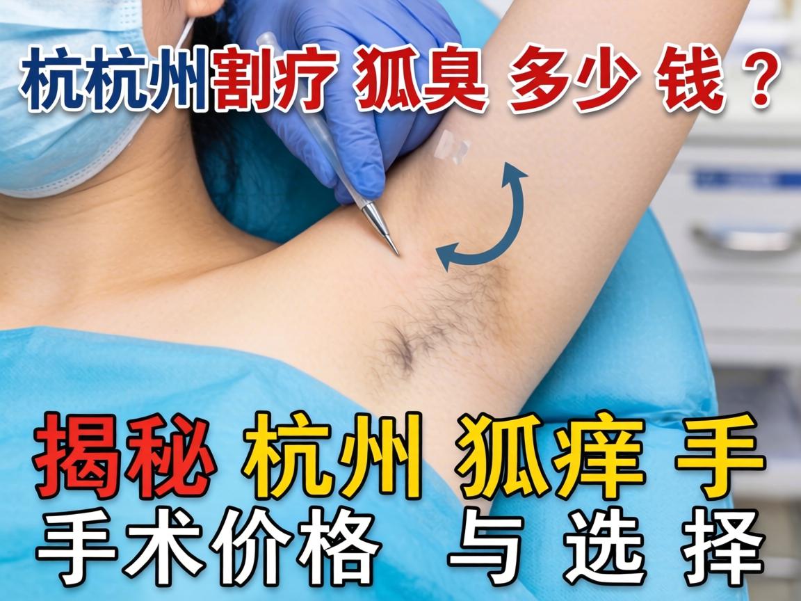 杭州割狐臭多少钱？揭秘杭州狐臭手术价格与选择