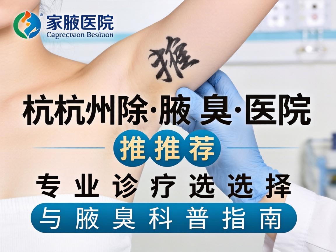 杭州除腋臭医院推荐，专业诊疗选择与腋臭科普指南