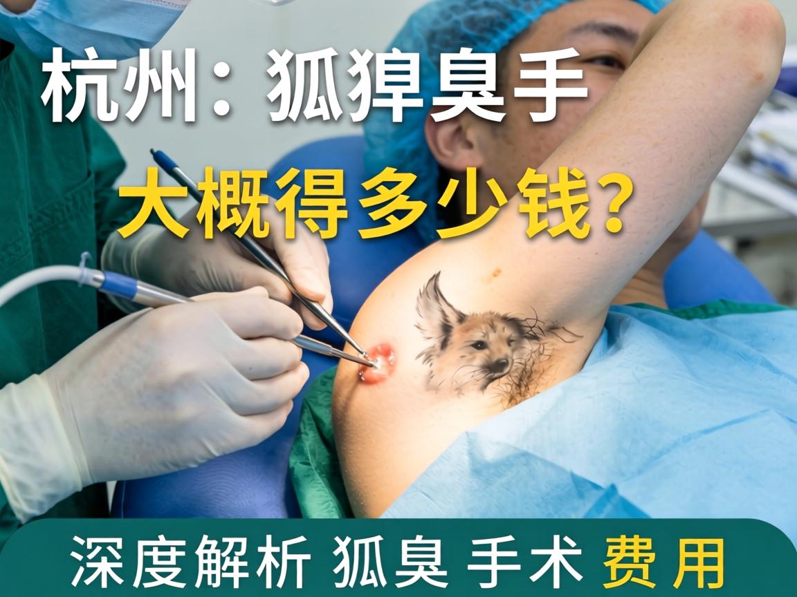杭州狐臭手术大概得多少钱？深度解析狐臭手术费用
