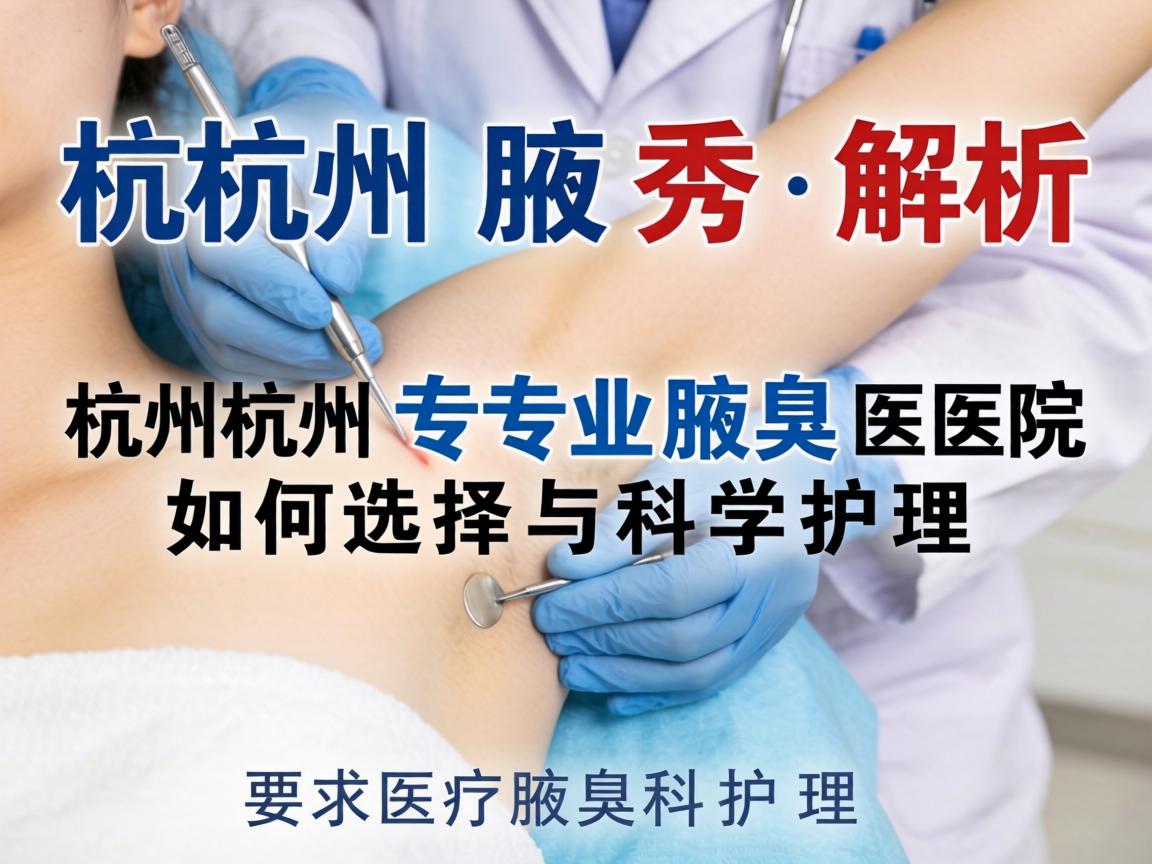 杭州腋秀解析，杭州专业腋臭医院如何选择与科学护理