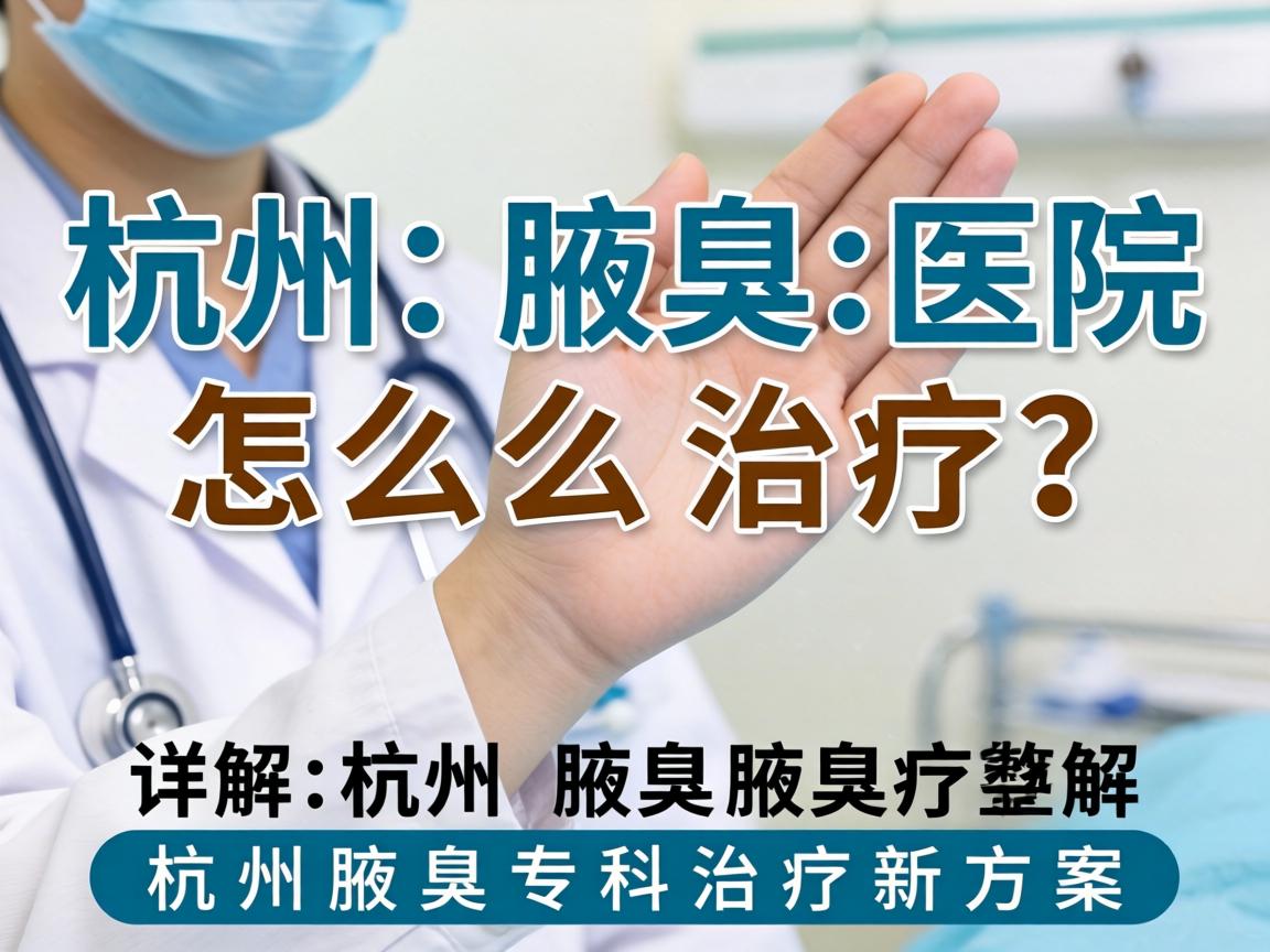 杭州腋臭医院怎么治疗？详解杭州腋臭专科治疗新方案