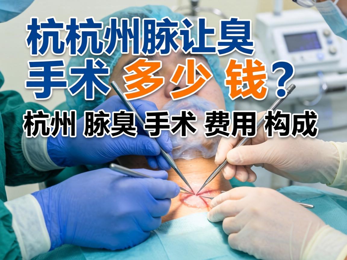 杭州腋臭手术多少钱？详解杭州腋臭手术费用构成