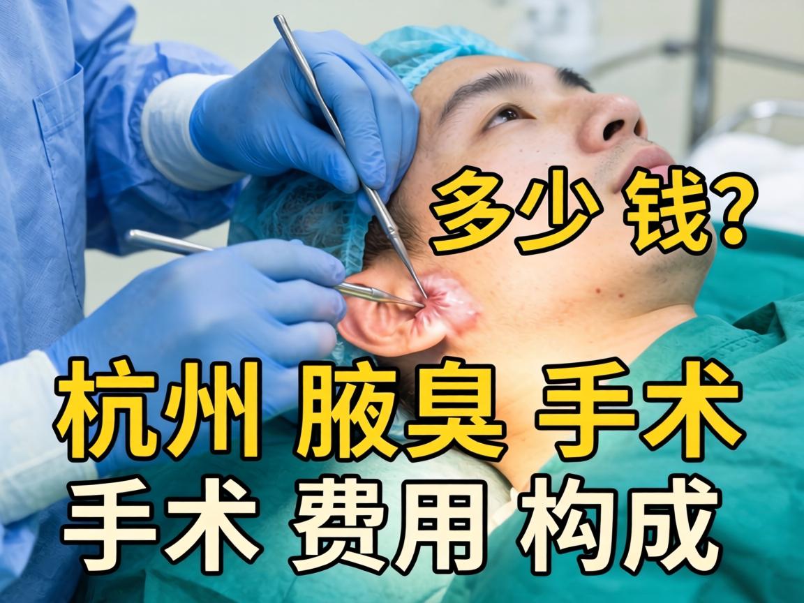 杭州腋臭手术多少钱？详解杭州腋臭手术费用构成