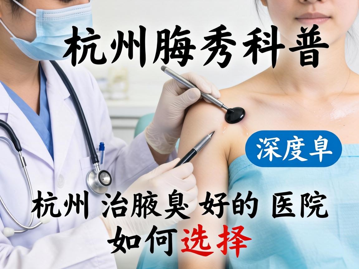 杭州腋秀科普，深度解析杭州治腋臭好的医院如何选择