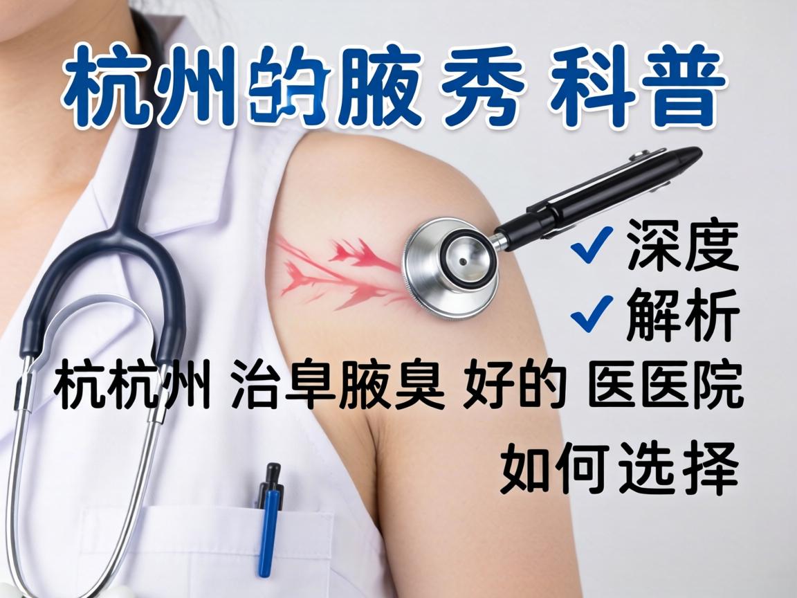 杭州腋秀科普，深度解析杭州治腋臭好的医院如何选择