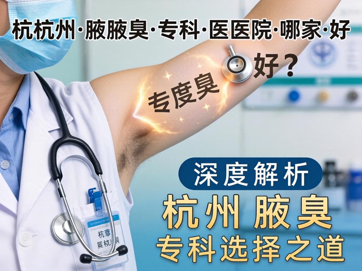 杭州腋臭专科医院哪家好？深度解析杭州腋臭专科选择之道