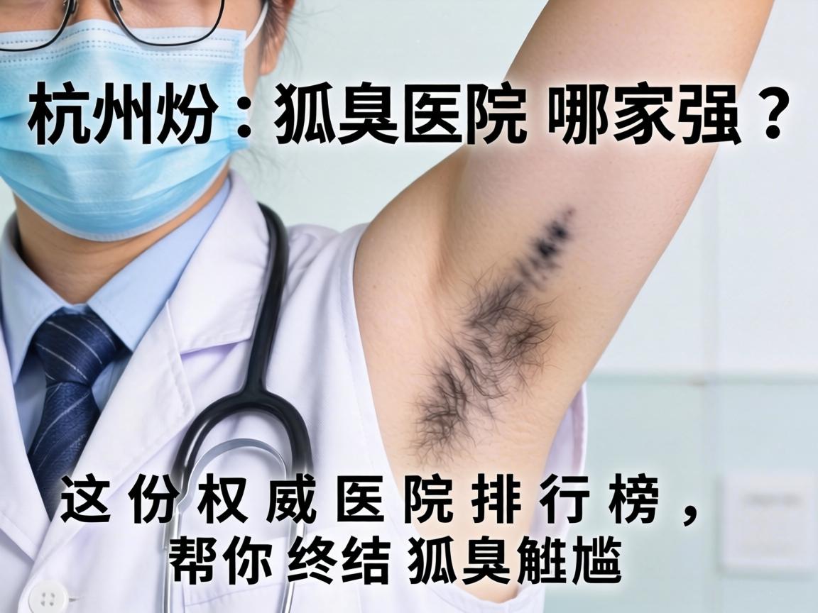 杭州狐臭医院哪家强？这份权威医院排行榜，帮你终结狐臭尴尬