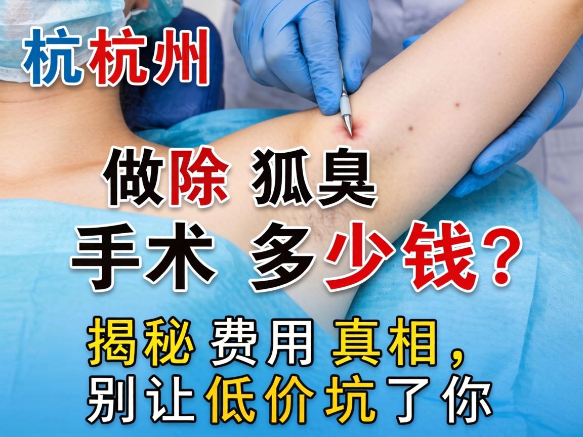 杭州做除狐臭手术多少钱？揭秘费用真相，别让低价坑了你