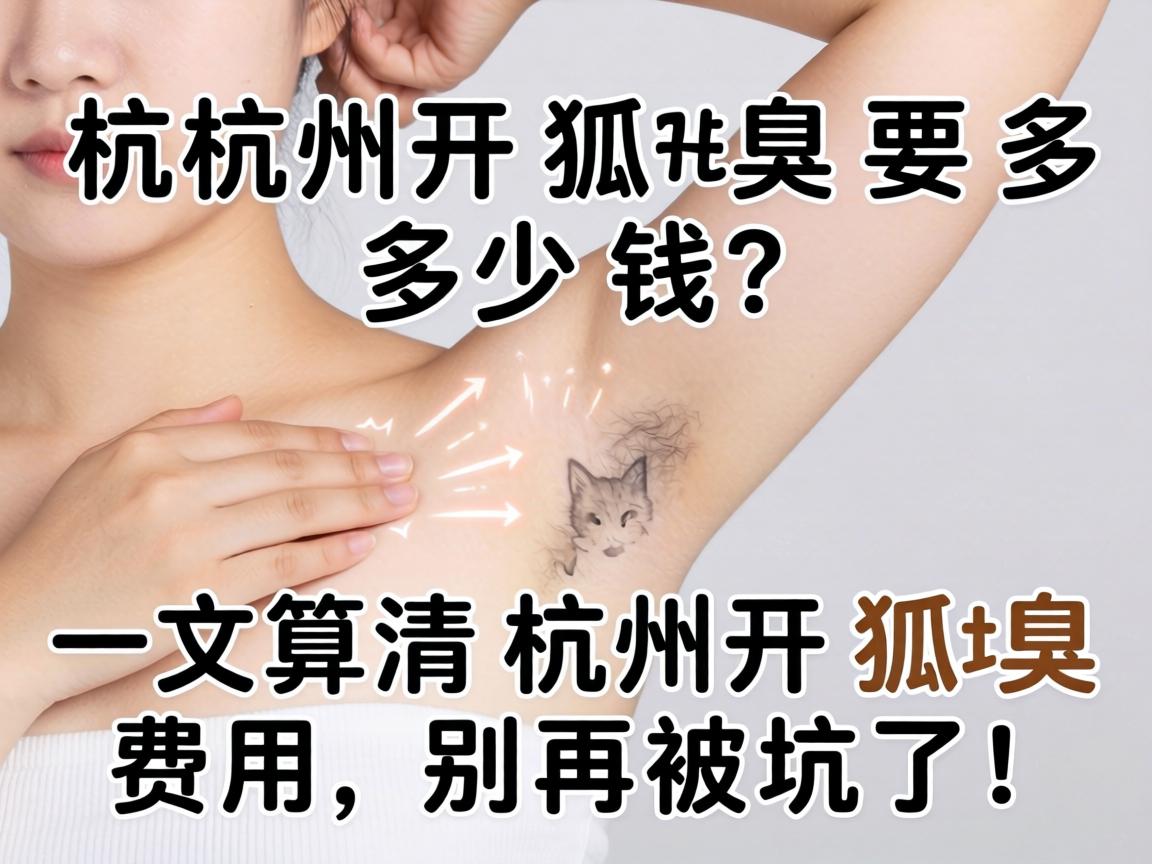 杭州开狐臭要多少钱？一文算清杭州开狐臭费用，别再被坑了！