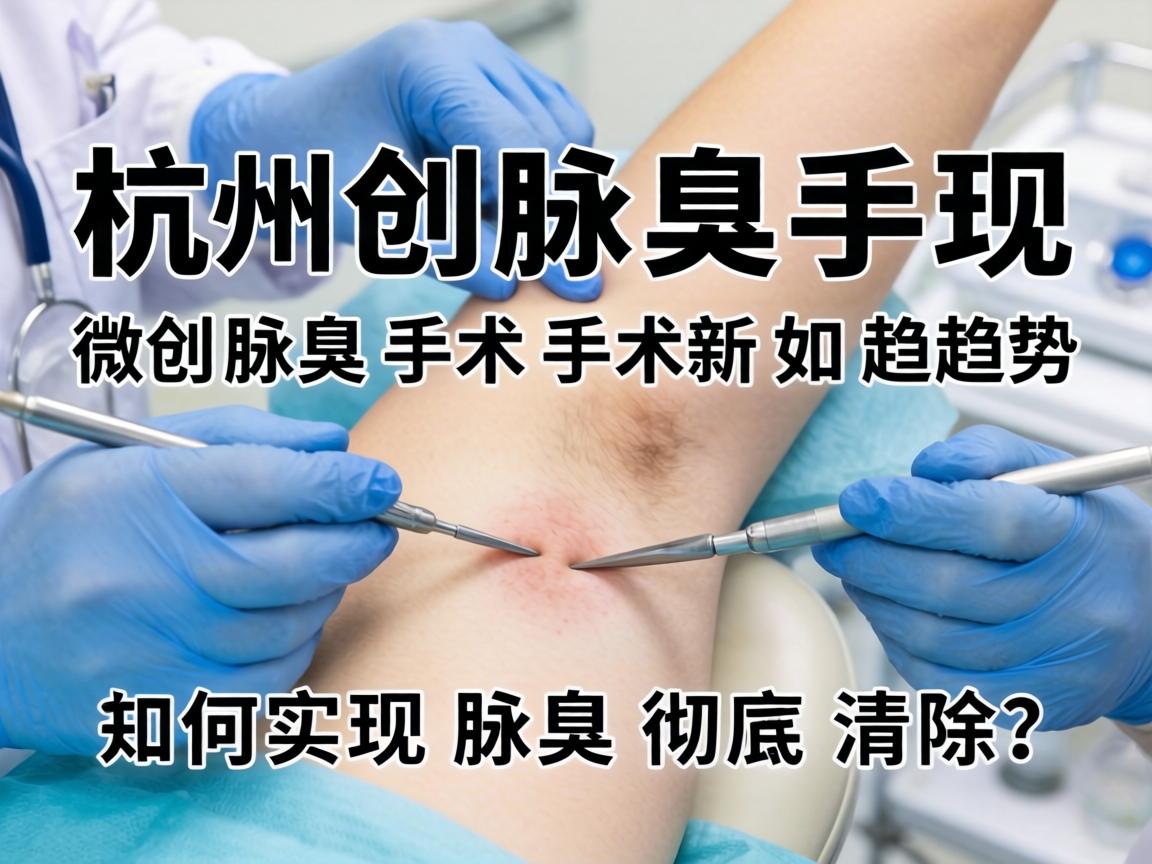 杭州腋臭手术新趋势，微创腋臭手术如何实现腋臭彻底清除？