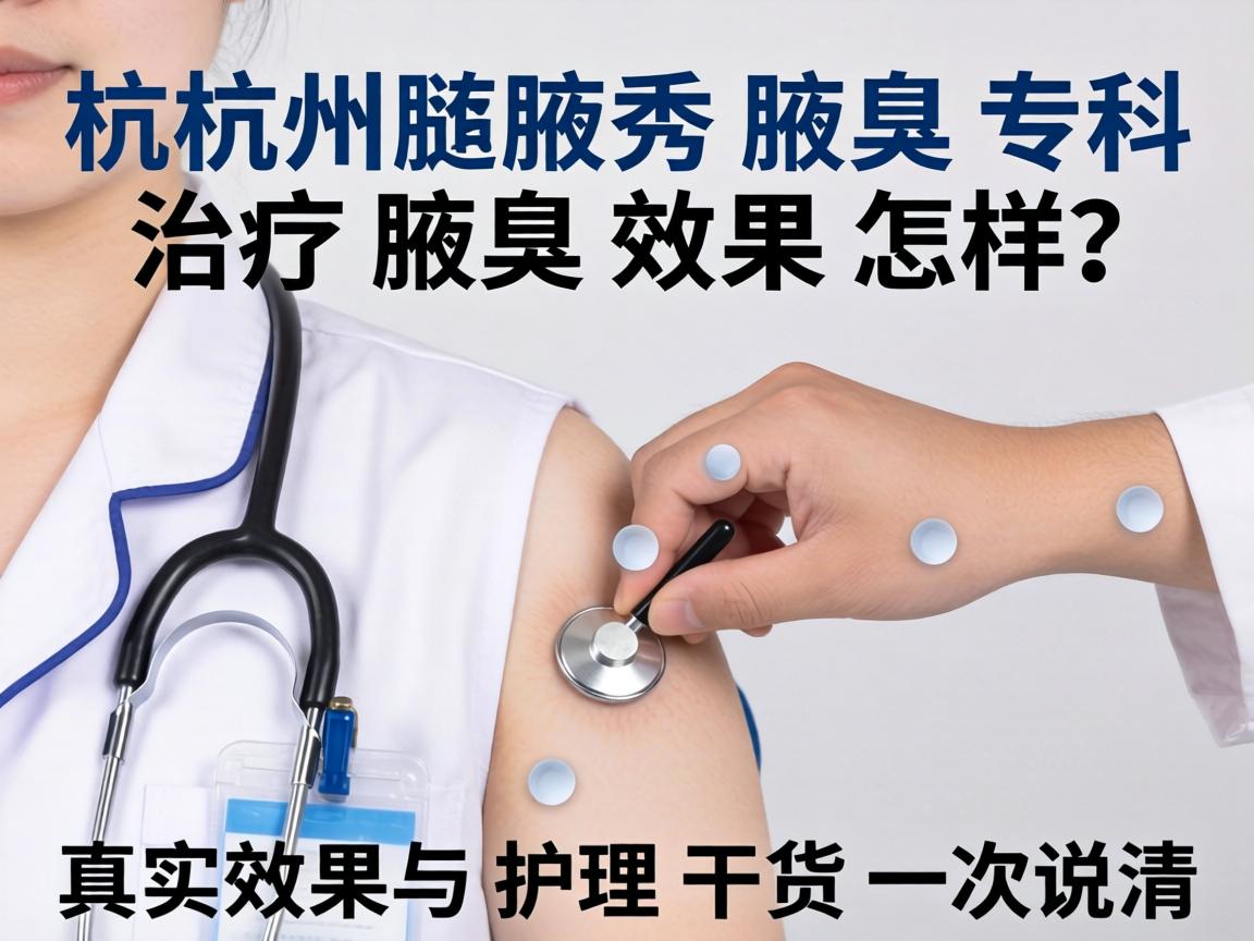 杭州腋秀腋臭专科治疗腋臭效果怎样？真实效果与护理干货一次说清