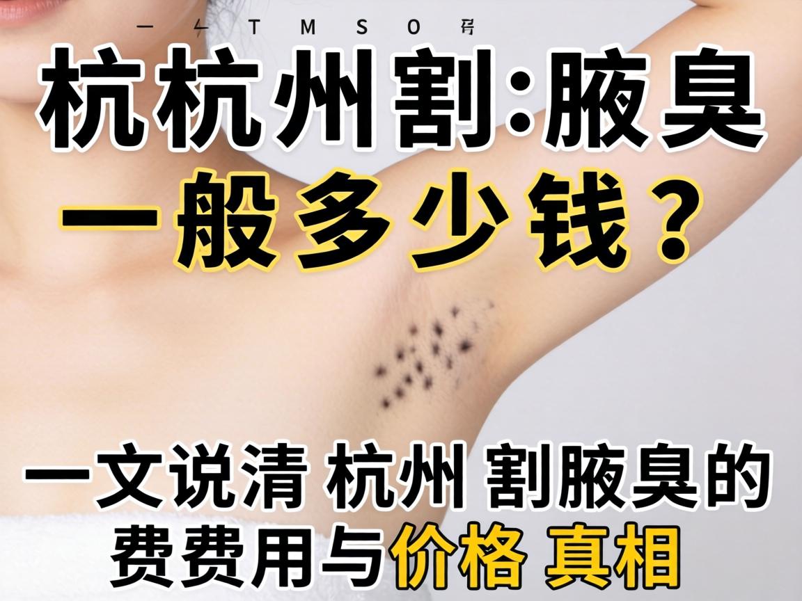 杭州割腋臭一般多少钱？一文说清杭州割腋臭的费用与价格真相