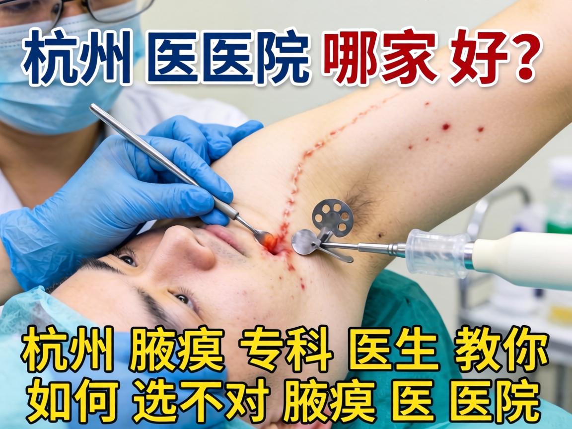 杭州腋臭手术医院哪家好？杭州腋臭专科医生教你如何选对腋臭医院