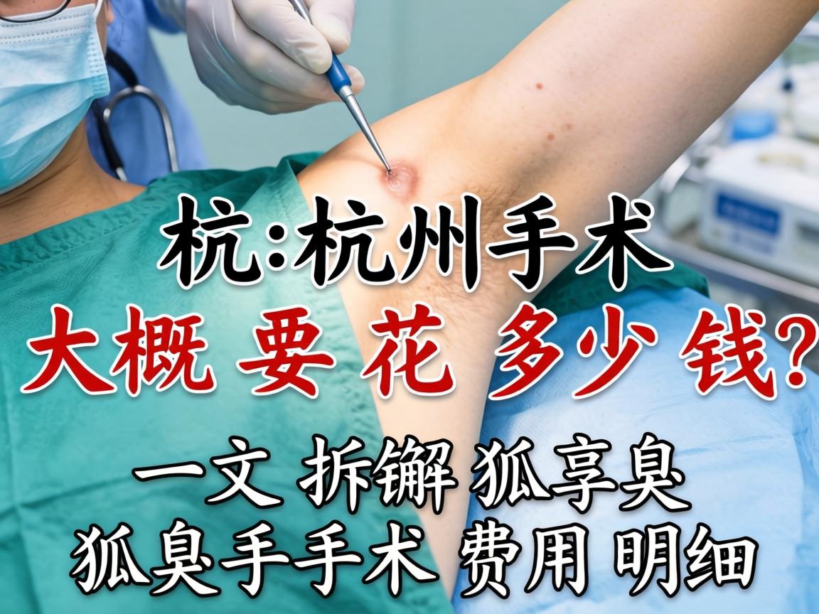 杭州狐臭手术大概要花多少钱?一文拆解狐臭手术费用明细 杭州狐臭手术大概要花多少钱?一文拆解狐臭手术费用明细