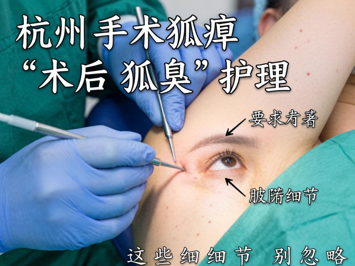 杭州手术狐臭，术后狐臭护理这些细节别忽略