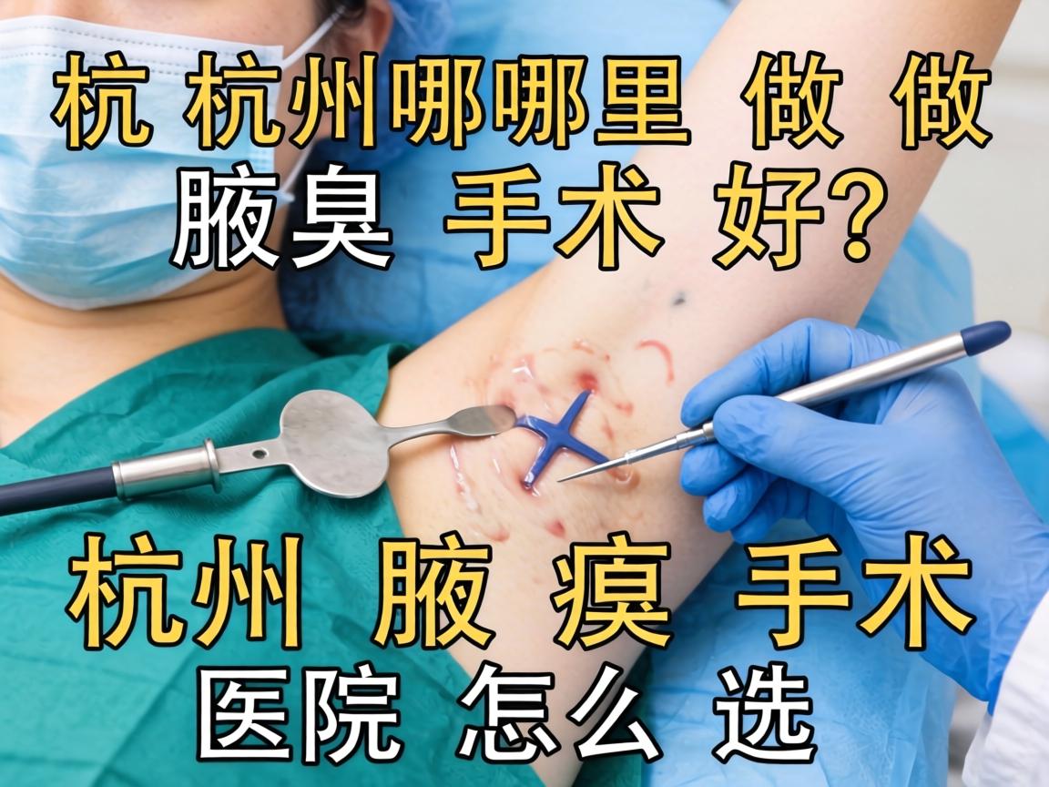 杭州哪里做腋臭手术好？杭州腋臭手术医院怎么选？