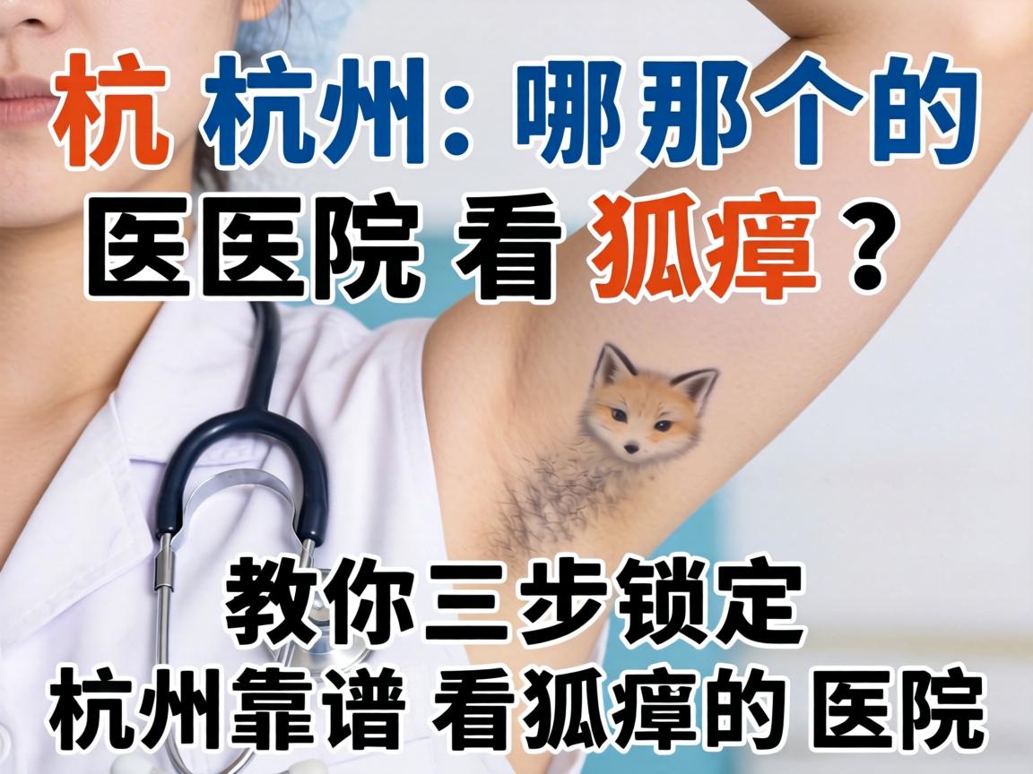 杭州哪个医院看狐臭？教你三步锁定杭州靠谱看狐臭的医院