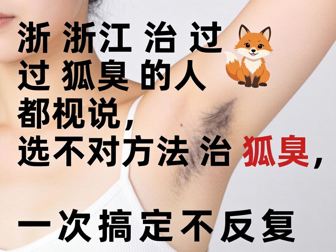 在浙江治过狐臭的人都说，选对方法治狐臭，一次搞定不反复