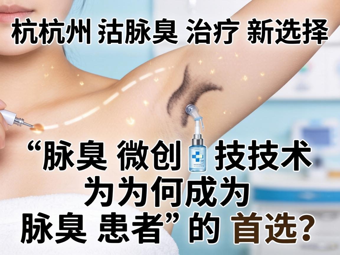 杭州腋臭治疗新选择,腋臭微创技术为何成为腋臭患者的首选? 杭州腋臭治疗新选择,腋臭微创技术为何成为腋臭患者的首选?