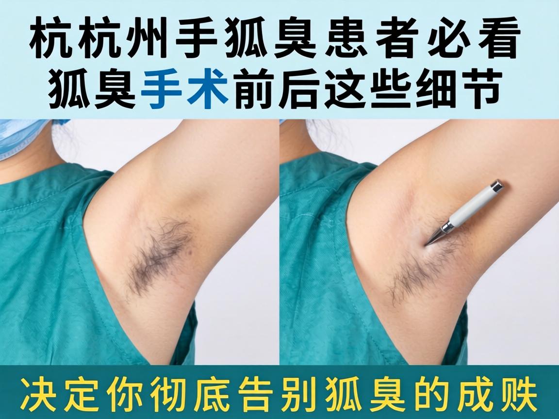 杭州狐臭患者必看,狐臭手术前后这些细节,决定你彻底告别狐臭的成败 杭州狐臭患者必看,狐臭手术前后这些细节,决定你彻底告别狐臭的成败