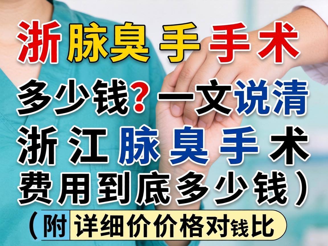 浙江腋臭手术多少钱？一文说清浙江腋臭手术费用到底多少钱（附详细价格对比）