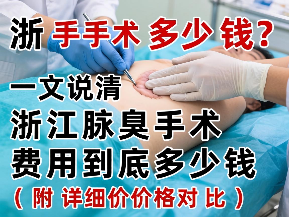 浙江腋臭手术多少钱？一文说清浙江腋臭手术费用到底多少钱（附详细价格对比）
