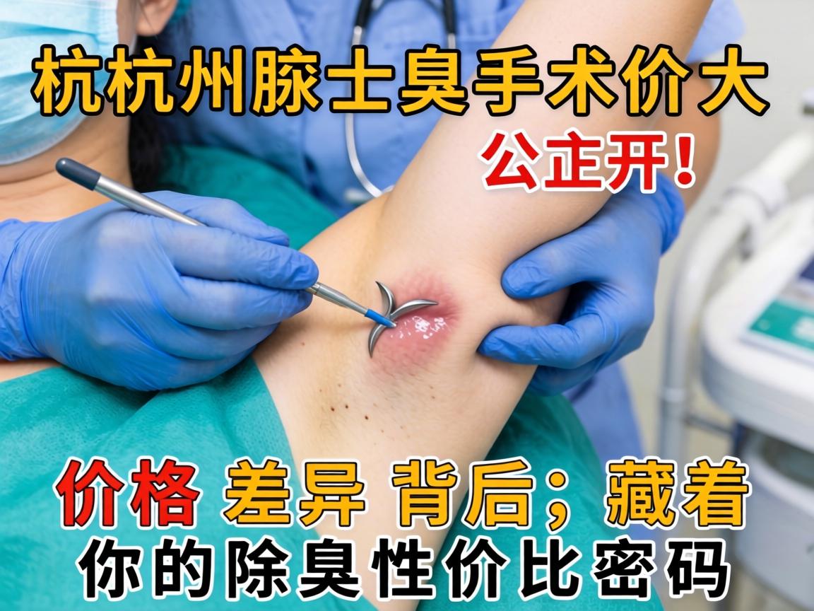 杭州腋臭手术价格大公开！价格差异背后，藏着你的除臭性价比密码