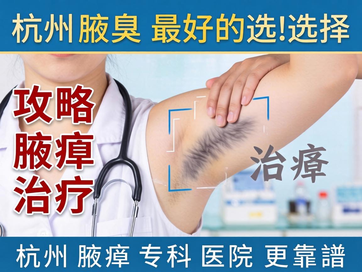杭州腋臭最好的医院选择攻略，腋臭治疗，杭州腋臭专科医院更靠谱
