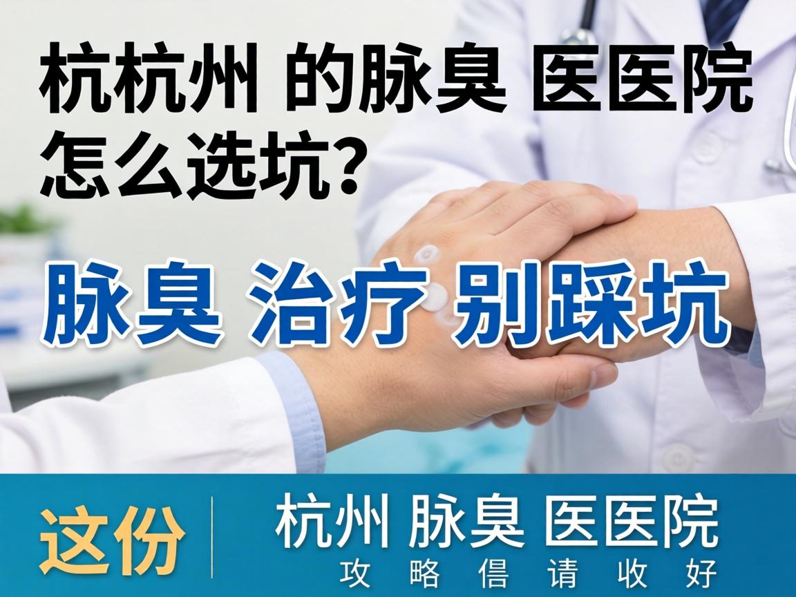 杭州腋臭医院怎么选？腋臭治疗别踩坑，这份杭州腋臭医院攻略请收好