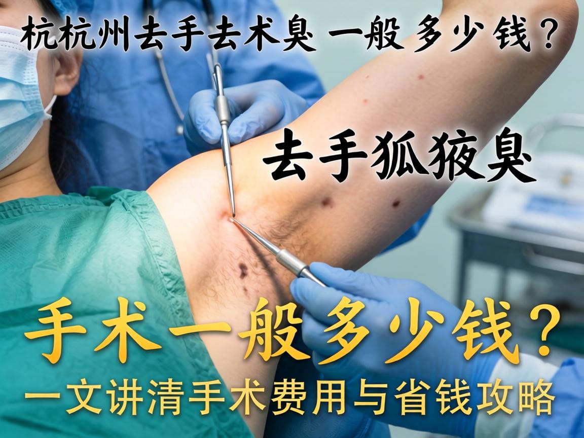 杭州去狐臭手术一般多少钱？一文讲清手术费用与省钱攻略