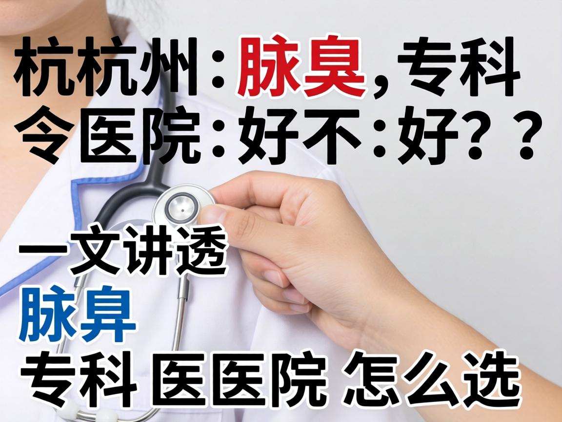 杭州腋臭专科医院好不好？一文讲透腋臭专科医院怎么选