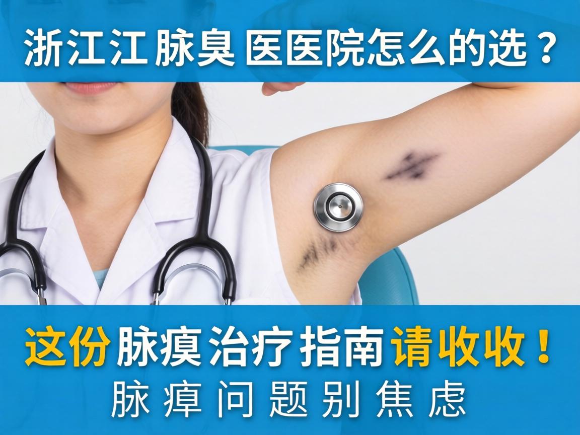 浙江腋臭医院怎么选？这份腋臭治疗指南请收好！腋臭问题别焦虑