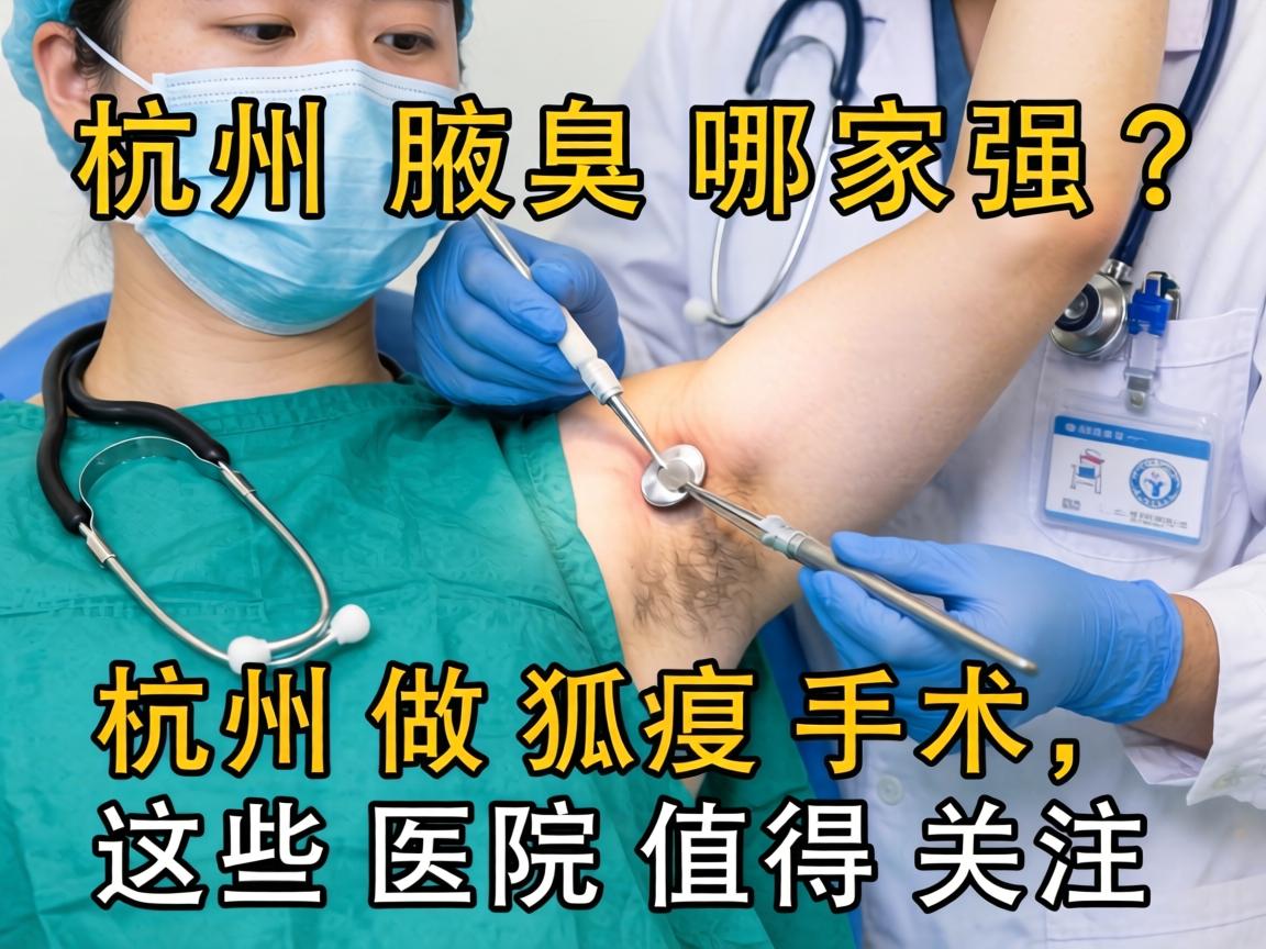 杭州腋臭手术哪家强？杭州做狐臭手术，这些医院值得关注
