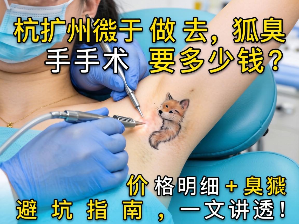 杭州做去狐臭手术要多少钱？价格明细+避坑指南，一文讲透！