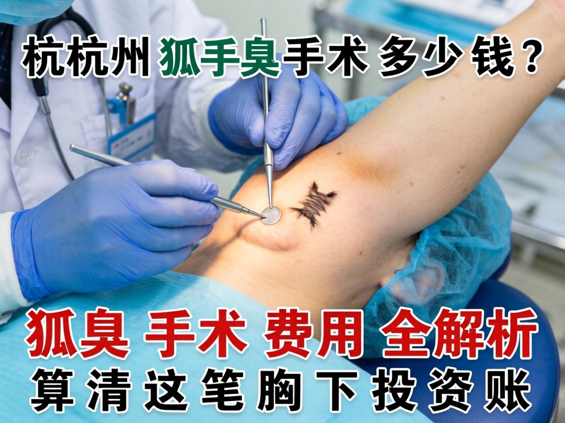 杭州狐臭手术多少钱？狐臭手术费用全解析，算清这笔腋下投资账