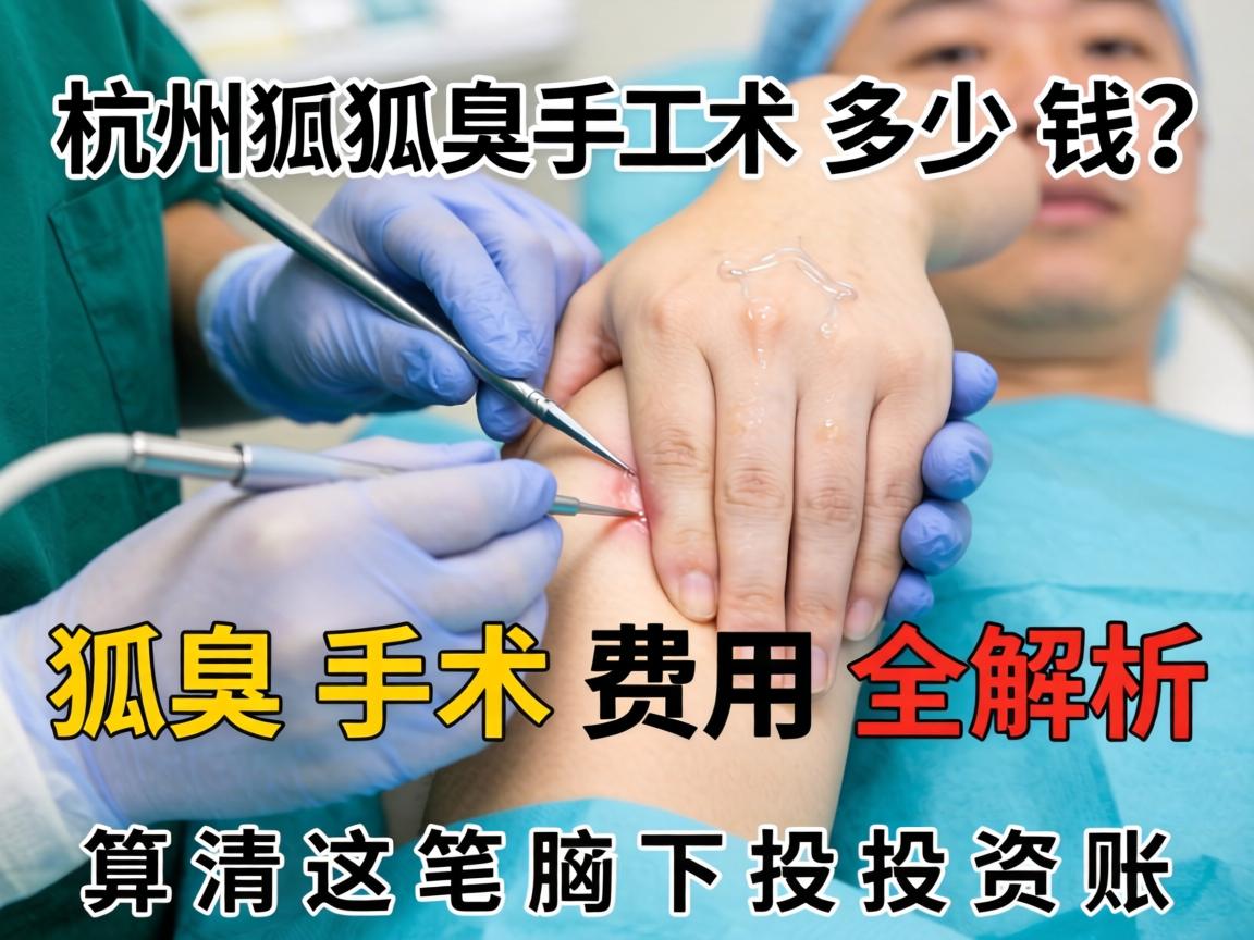 杭州狐臭手术多少钱？狐臭手术费用全解析，算清这笔腋下投资账