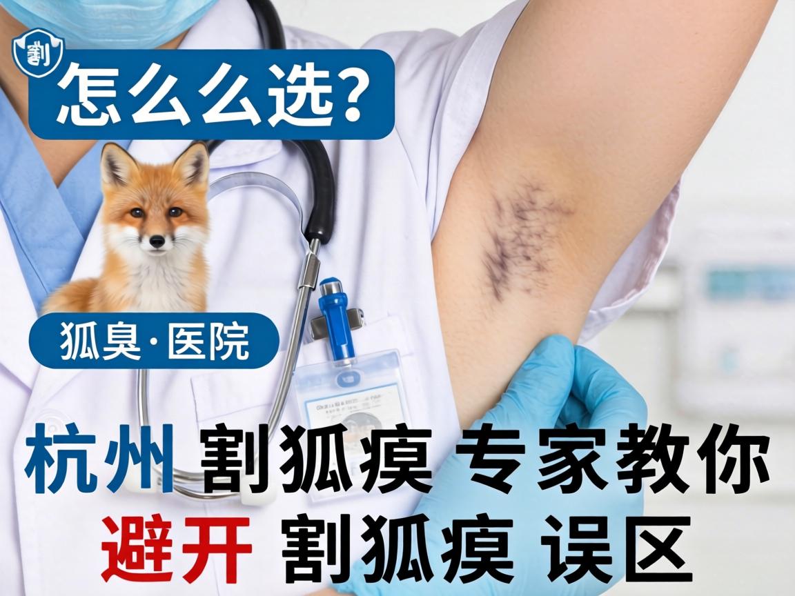 杭州割狐臭医院怎么选？杭州割狐臭专家教你避开割狐臭误区