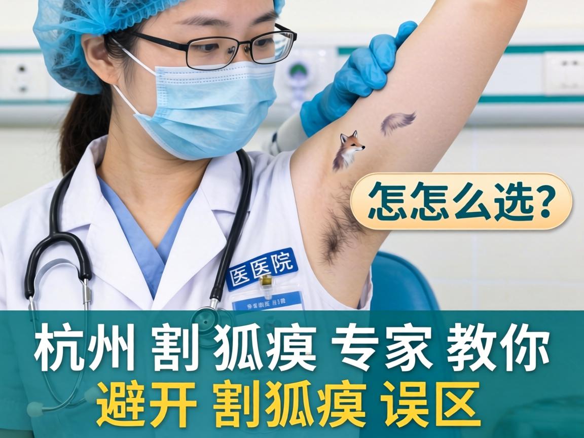杭州割狐臭医院怎么选？杭州割狐臭专家教你避开割狐臭误区