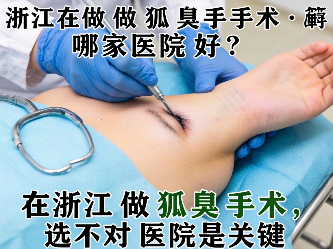 浙江做狐臭手术哪家医院好？在浙江做狐臭手术，选对医院是关键