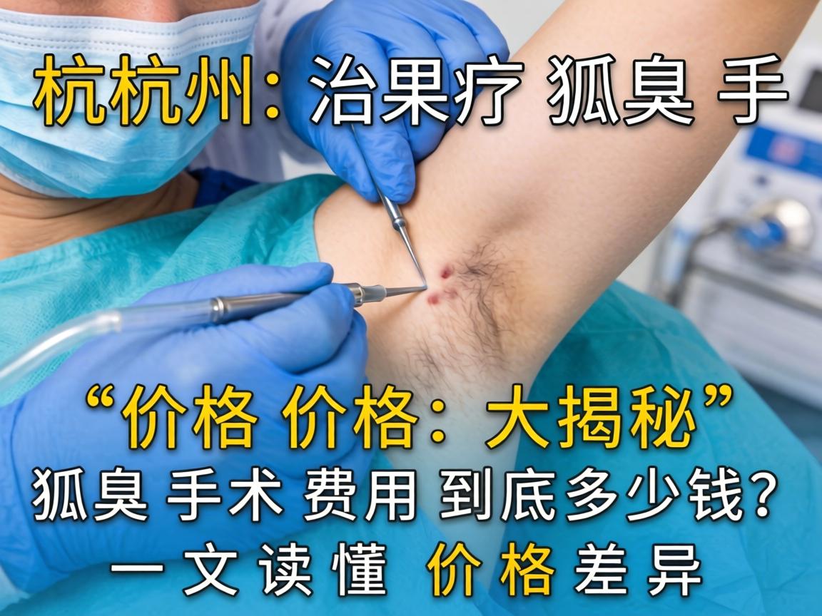 杭州治疗狐臭手术价格大揭秘，狐臭手术费用到底多少钱？一文读懂价格差异