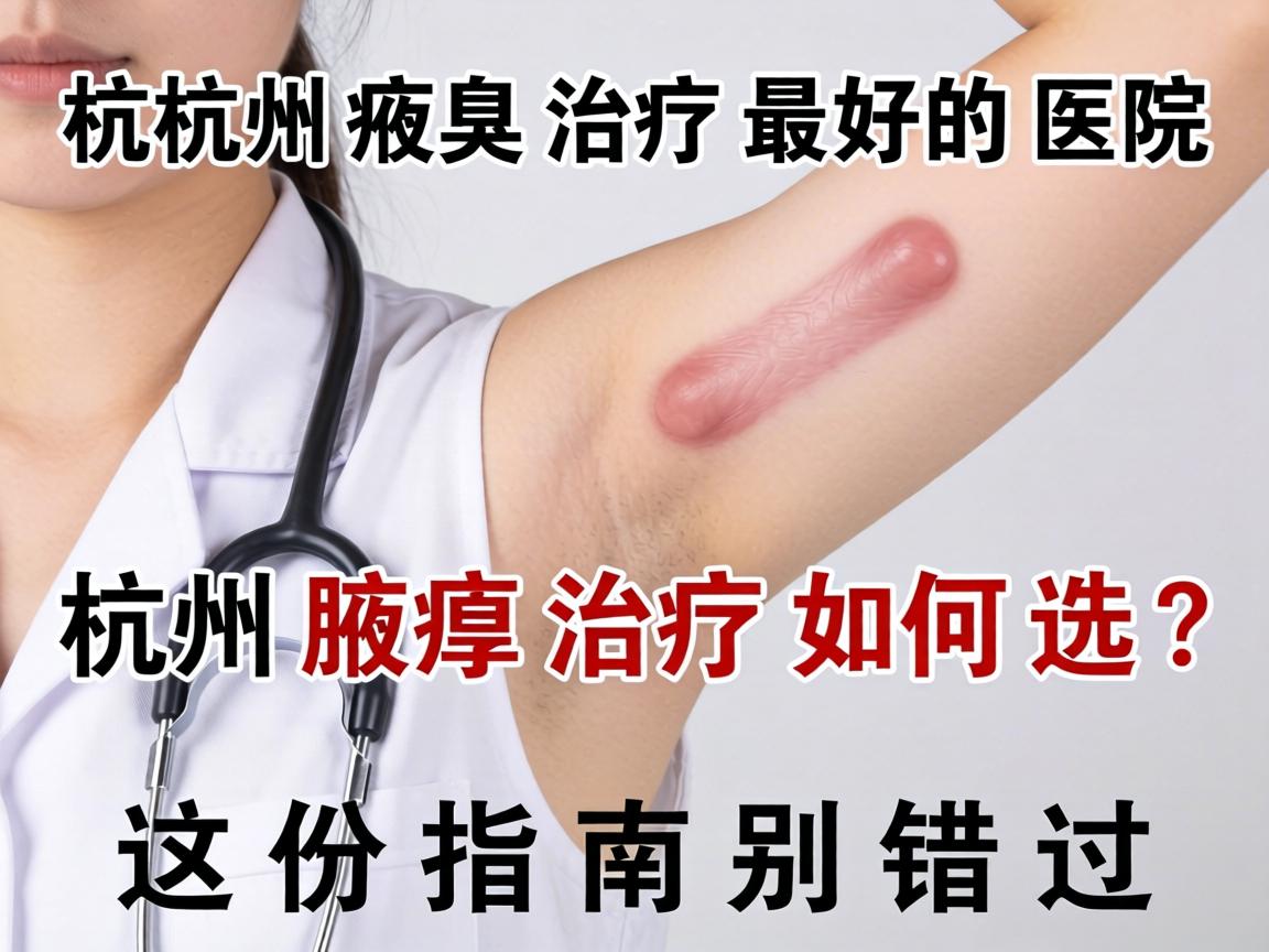 杭州腋臭治疗最好的医院，杭州腋臭治疗如何选？这份指南别错过
