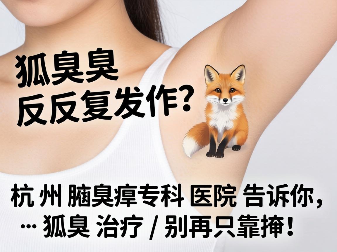 狐臭反复发作？杭州腋臭专科医院告诉你，狐臭治疗，别再只靠掩！