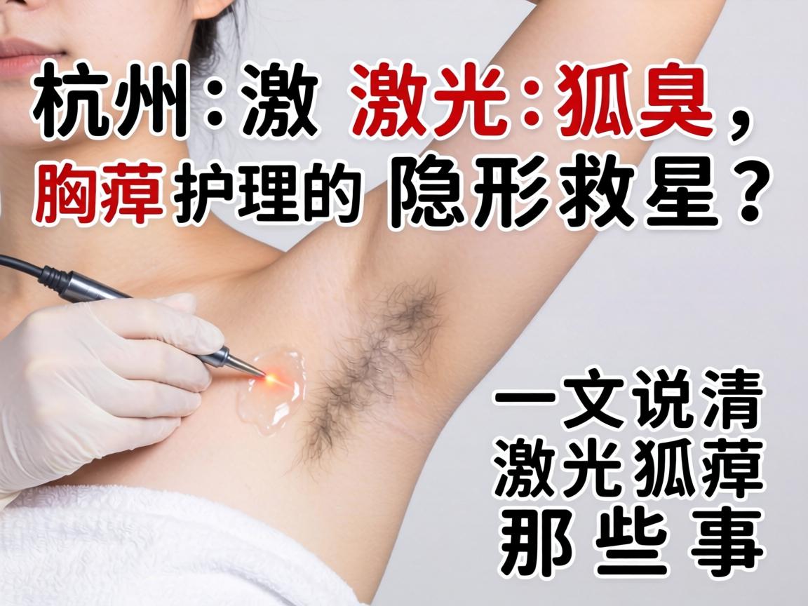 杭州激光狐臭，腋臭护理的隐形救星？一文说清激光狐臭那些事
