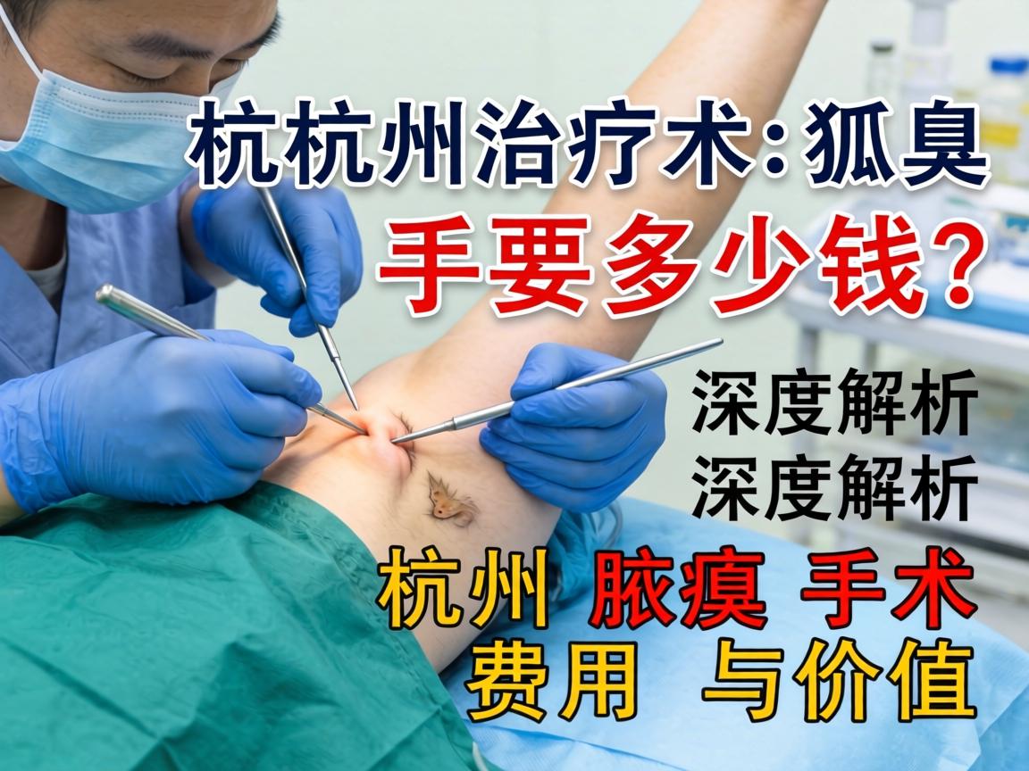 杭州治疗狐臭手术要多少钱？深度解析杭州腋臭手术费用与价值