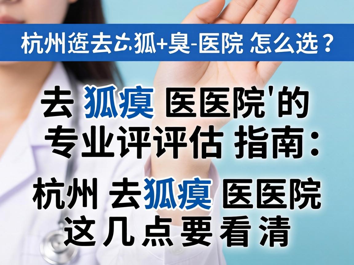 杭州去狐臭医院怎么选？去狐臭医院的专业评估指南，杭州去狐臭医院这几点要看清