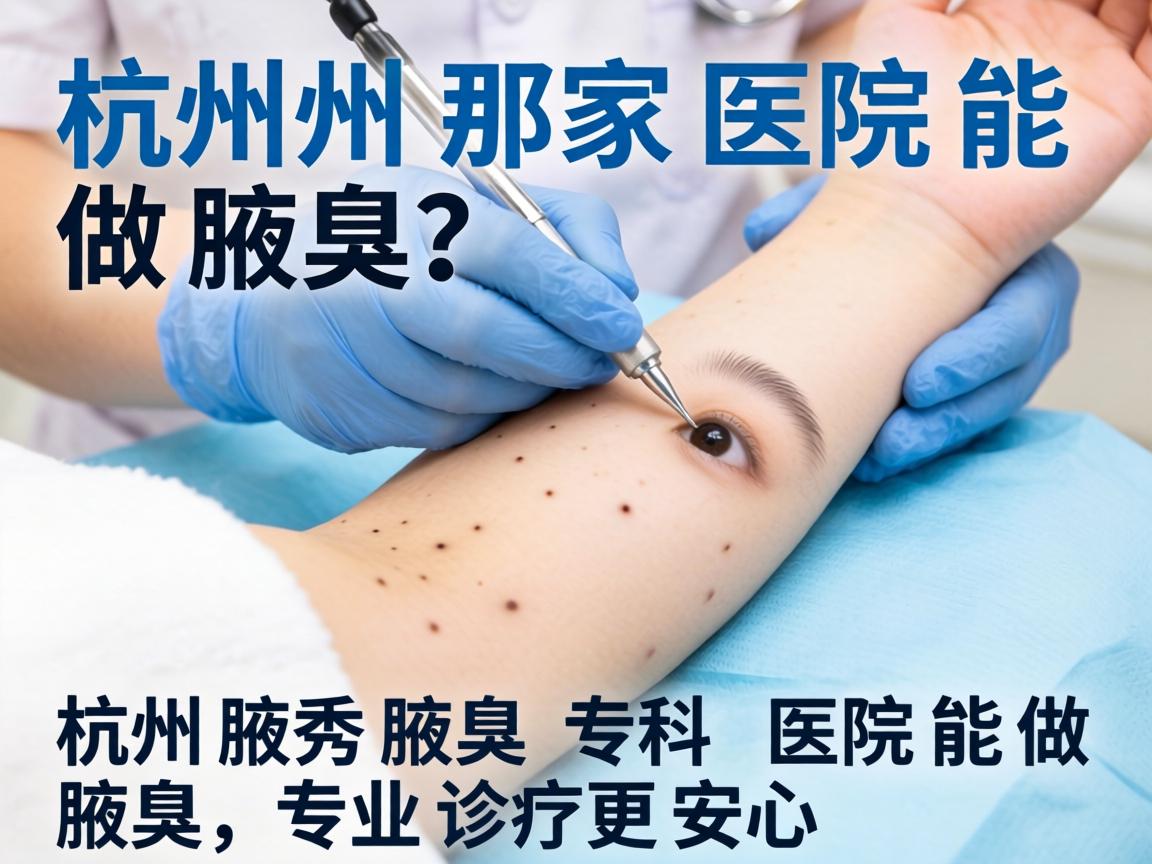 杭州那家医院能做腋臭？杭州腋秀腋臭专科医院能做腋臭，专业诊疗更安心