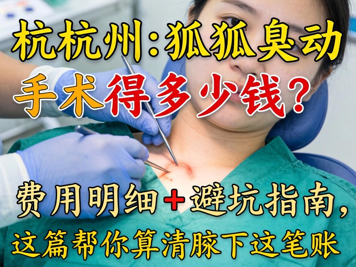 杭州狐臭动手术得多少钱?费用明细+避坑指南,这篇帮你算清腋下这笔账 杭州狐臭动手术得多少钱?费用明细+避坑指南,这篇帮你算清腋下这笔账