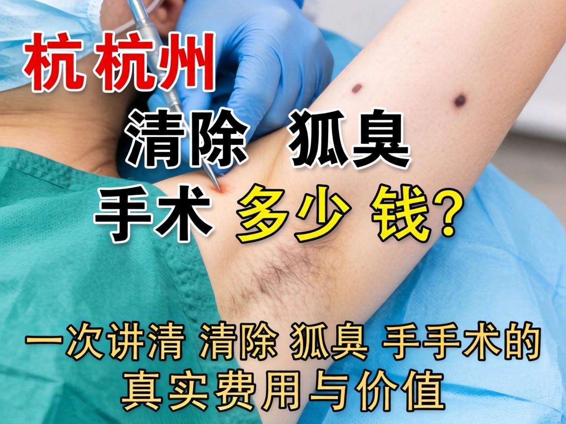 杭州清除狐臭手术多少钱？一次讲清清除狐臭手术的真实费用与价值