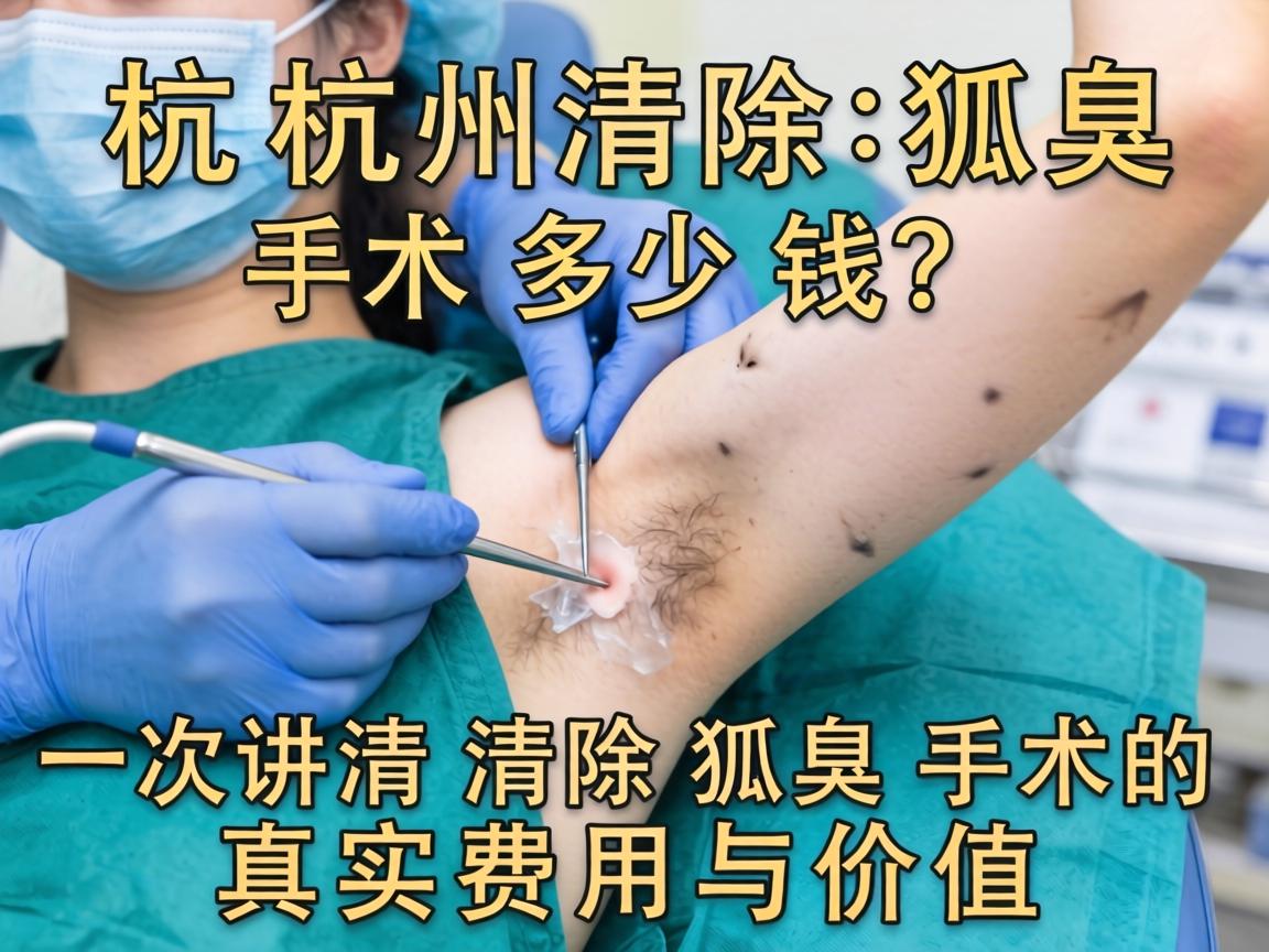 杭州清除狐臭手术多少钱？一次讲清清除狐臭手术的真实费用与价值
